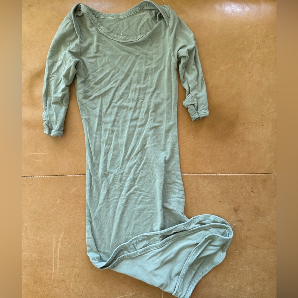 Kids' Soft Sage Green Nightgown - Comfort Sleepwear